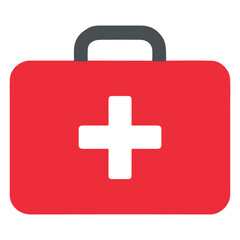 Fototapeta premium Aid Kit medical equipment, Healthcare tools illustration, hospital design sublimation 