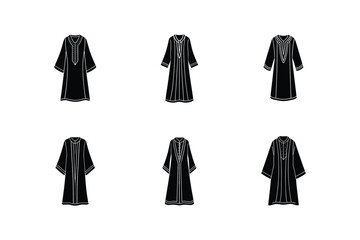 kaftan sketch icon silhouette vector illustration