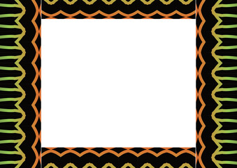 Obraz premium Traditional Indonesian batik for decorating a4 landscape certificate, diploma, announcement, advertisement