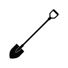 Silhouette of a Shovel