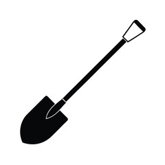 Silhouette of a Shovel