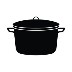 Silhouette of a Cooking pot
