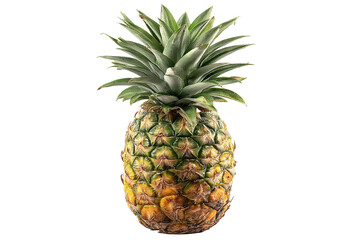 Fototapeta premium Isolated fresh pineapple fruit tropical fruit healthy eating food photography on transparent background