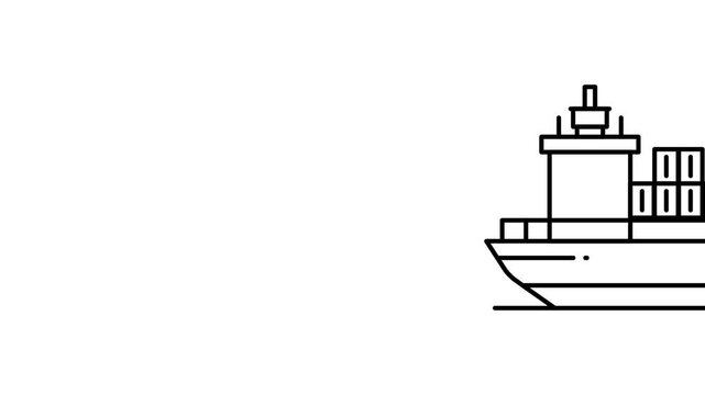 cargo ship icon animation