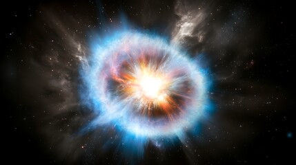 Crystalline fusion in a Gemini experiment, a layered atomic symmetry matrix with a spectral glow.