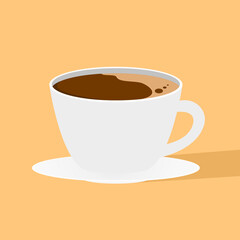 Illustration vector graphic a cup of coffee.