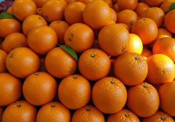 A Pile of Fresh Oranges