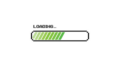 LOADING bar. pixel art .8 bit. retro game. for game assets in vector illustrations. isolated on white background.