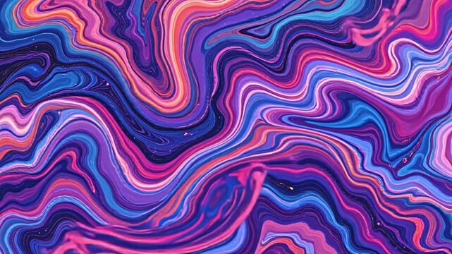 ethereal liquid marble effects, vibrant cosmic colors, hypnotic swirling gradients, organic ebru patterns, flowing waves with depth, psychedelic aesthetics, dynamic animations