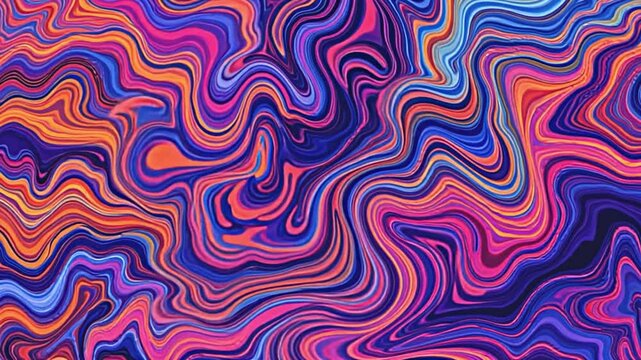 psychedelic dreamscape of liquid art, colorful marbled waves, hypnotic ebru inspired patterns, organic shapes flowing in harmony, vibrant gradient interplay, stunning animations, dynamic fluid motion