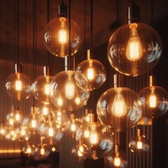 Hanging create a soft glow