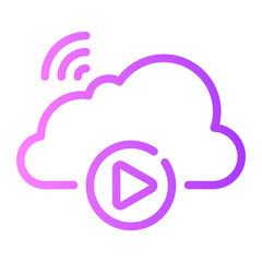 cloud gradient icon