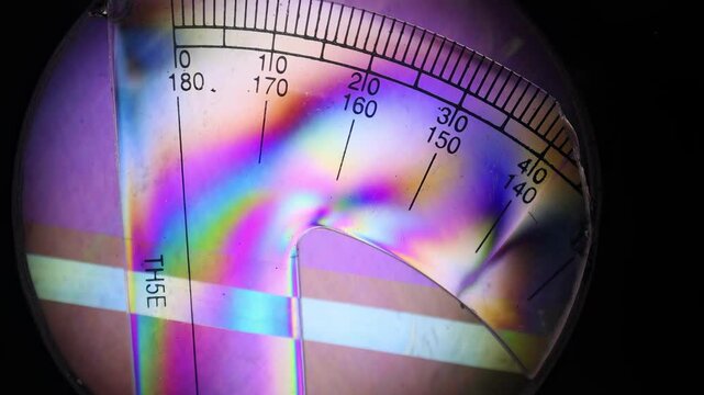 Protractor Light Patterns at Museum