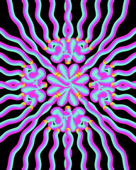 Seamless abstract rainbow  color gradation textured illustration for wallpaper background