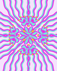 Seamless abstract rainbow  color gradation textured illustration for wallpaper background