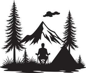 Camping SVG &ndash; Tent and Nature Silhouette for Outdoor Projects

Forest Adventure Clipart &ndash; Perfect for Hiking & Travel Designs

Campfire Vector &ndash; Outdoor Night Scene for DIY Crafts

Backpacking SVG &ndash; E