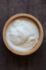 cottage cheese in a bowl