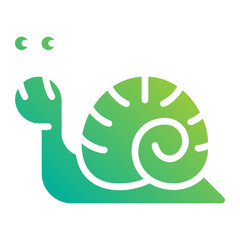Snail. This is a vector single icon with a solid gradient style. It is suitable for any purpose, such as website design, mobile app design, logo design, etc.