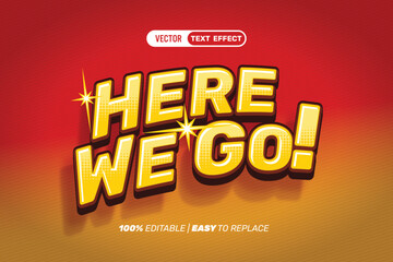 Here We Go! Vector Text Effect