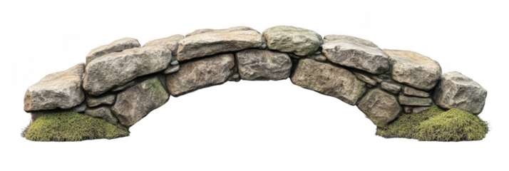 Ancient stone arch bridge historic village 3d render natural setting close-up view architectural heritage preservation