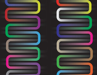 Colorful Abstract Lines with Geometric Design