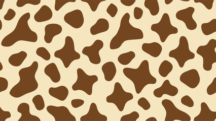 Seamless giraffe print vector pattern. Repeating animal skin texture design, wild savannah background, nature style
