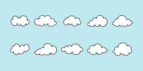 Cartoon Comic Cloud Illustration