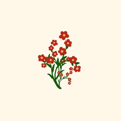 Seamless watercolour and unique floral pattern background for covers, notes, Soft backgrounds colour. Watercolour art work. Flower stalk. Colourful flower.