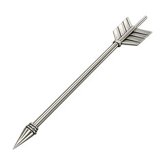 Modern Arrow with Refined Meticulous Details Isolated on Transparent Background