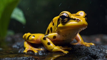 Panamanian Golden Frog closeup