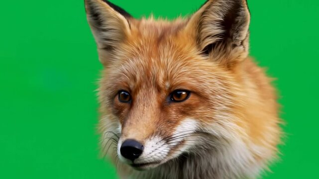 Fox profile studio shot