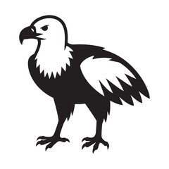 Obraz premium A striking image capturing the bold silhouette of an eagle