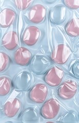 Fototapeta premium pink and white pills