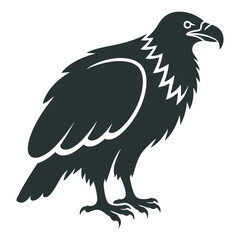 A striking image capturing the bold silhouette of an eagle