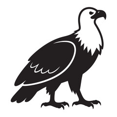 Fototapeta premium A striking image capturing the bold silhouette of an eagle