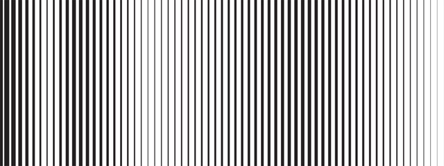 Vector stripe sequence combining line and pattern. The fade progression with black and white builds a simple gradient background.