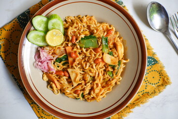 A plate of Aceh style fried noodles 