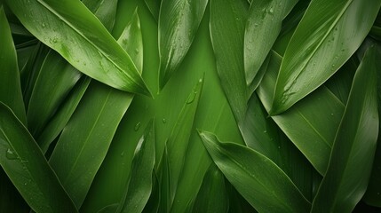 Lush Green Leaves Background: A Serene Nature Photography