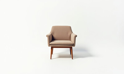 Beige Armchair, Modern Chair, Studio Shot - Minimalism