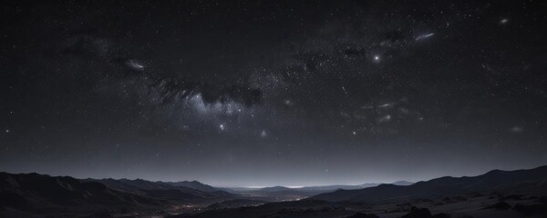 Velvety black sky, countless twinkling stars, cosmic dust  ,  astrophysics,  galaxies,  deep sky