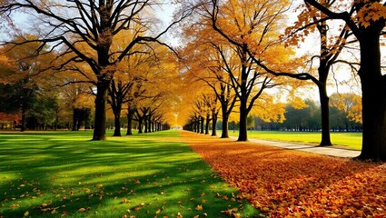autumn landscape with trees