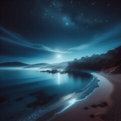 Naklejka premium A Calm by the stars