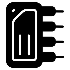 Chip Solid Icon