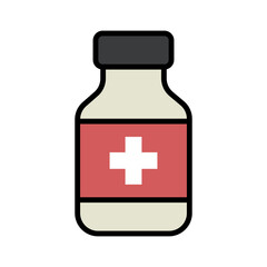 Fototapeta premium Drug, Hospital and medical care icon
