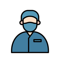 Doctor Surgery  Hospital and medical care icon