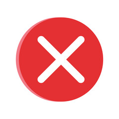Obraz premium Download Red X Vector Icon Universal Cancel & Close Symbol