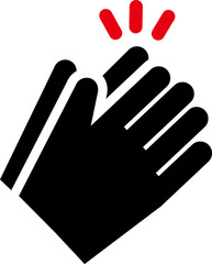 박수치는 손 아이콘