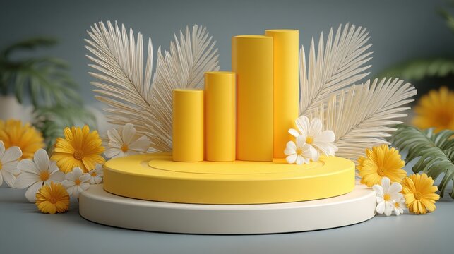 Beautifully decorated cake with a yellow top representing celebration and economic concepts of citizen cashflow parity