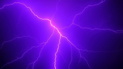 purple lightning in the night sky