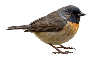 A distinct bird figure, cleanly isolated on a transparent white background, offering versatility for various creative design projects.